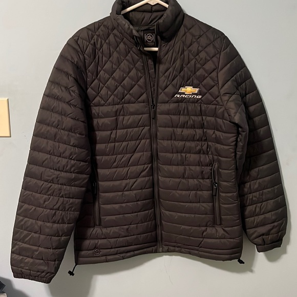 Ladies Chevrolet Racing Stormtech Puffer Winter Coat Grey Size M - Picture 1 of 6